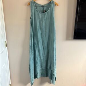 Elegant Blue Sleeveless Dress